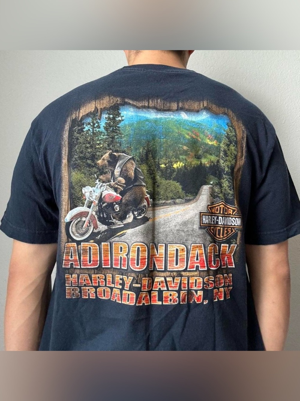 Vintage Harley-Davidson New York Graphics Men's T-Shirt Y2K